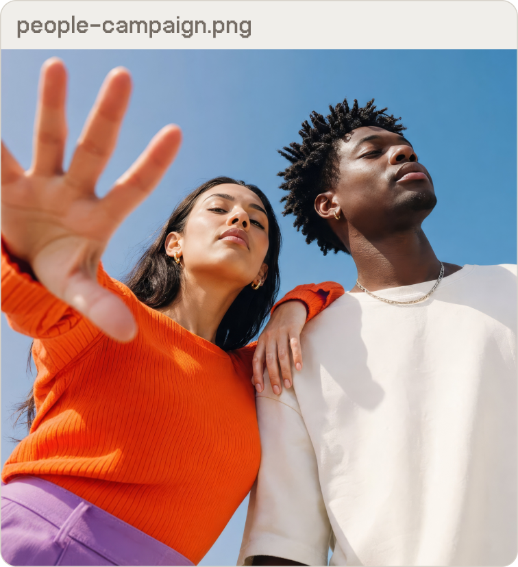 People-campaign creative shoot