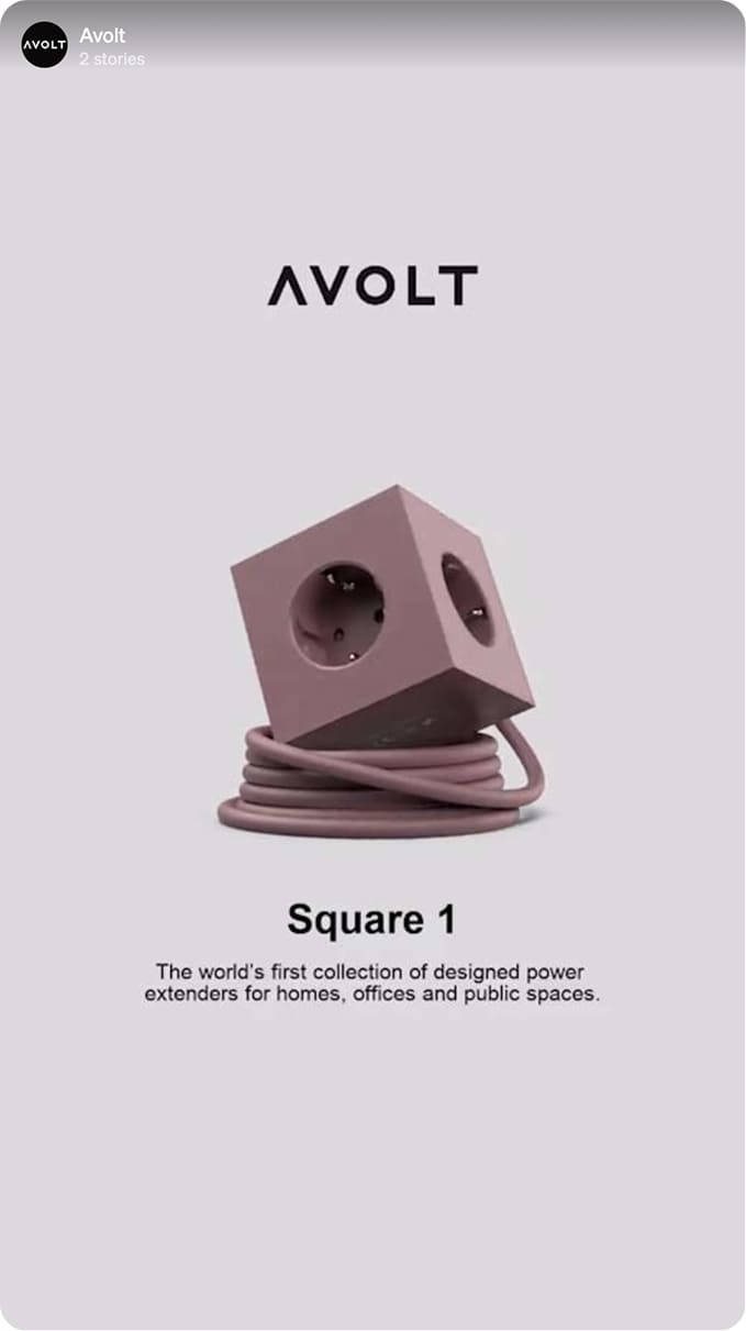 Minimalist tech product ad